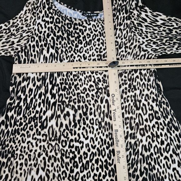 Cable and Gauge Womens Top Multi-Color Size Medium Viscose Blend Long Sleeve - Picture 3 of 12